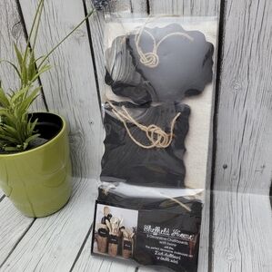 3 Decorative Sheffield Home Black Chalkboards with Twine